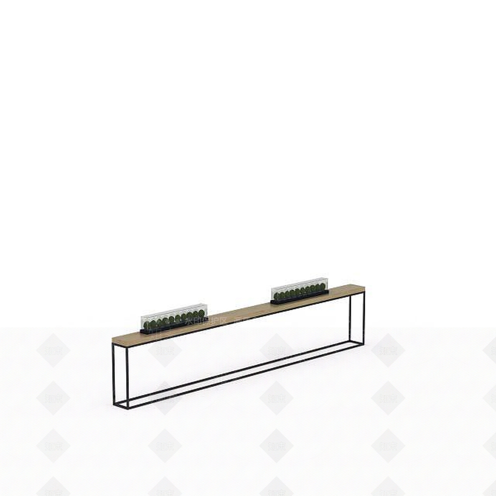 现代书桌3D模型下载【ID:1194939624】