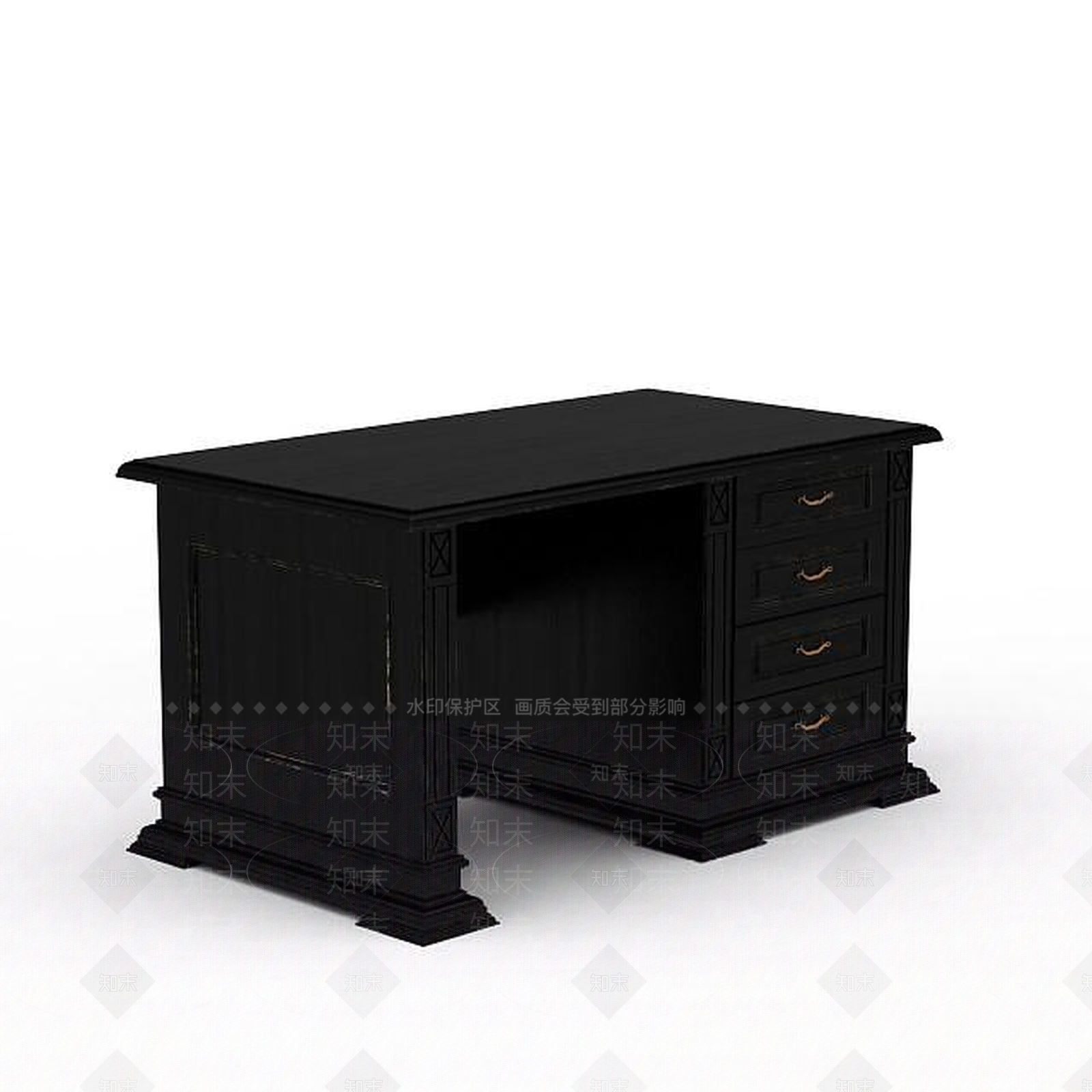 现代书桌3D模型下载【ID:1194939833】