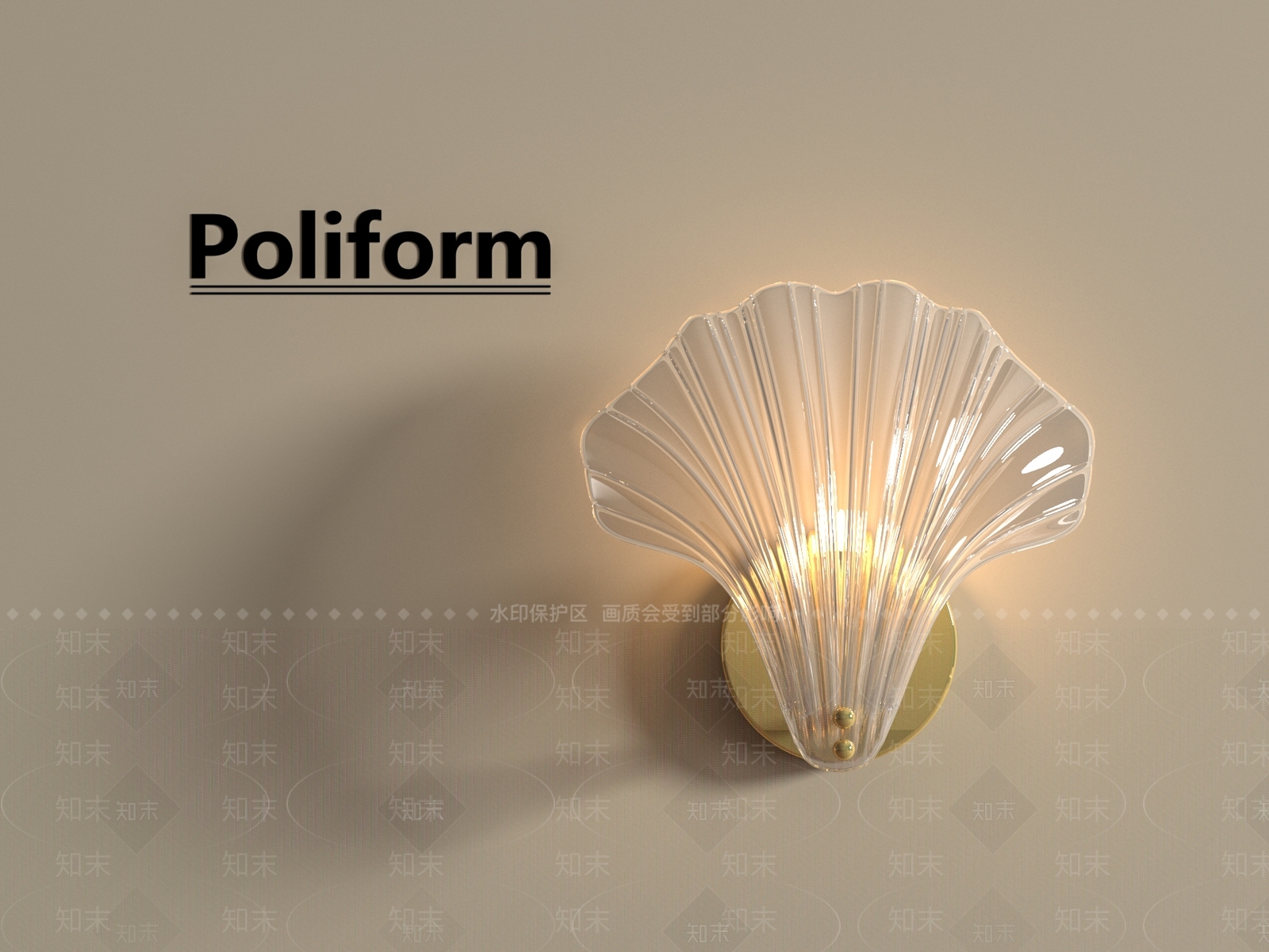 法式壁灯3D模型下载【ID:1194940640】