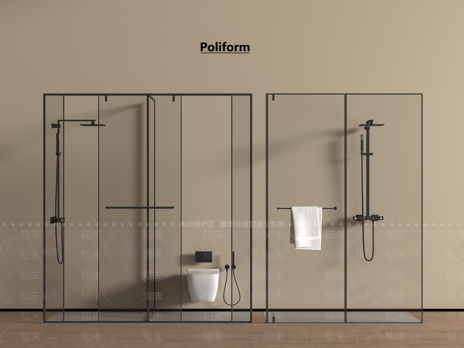 淋浴房3D模型下载【ID:1194940751】