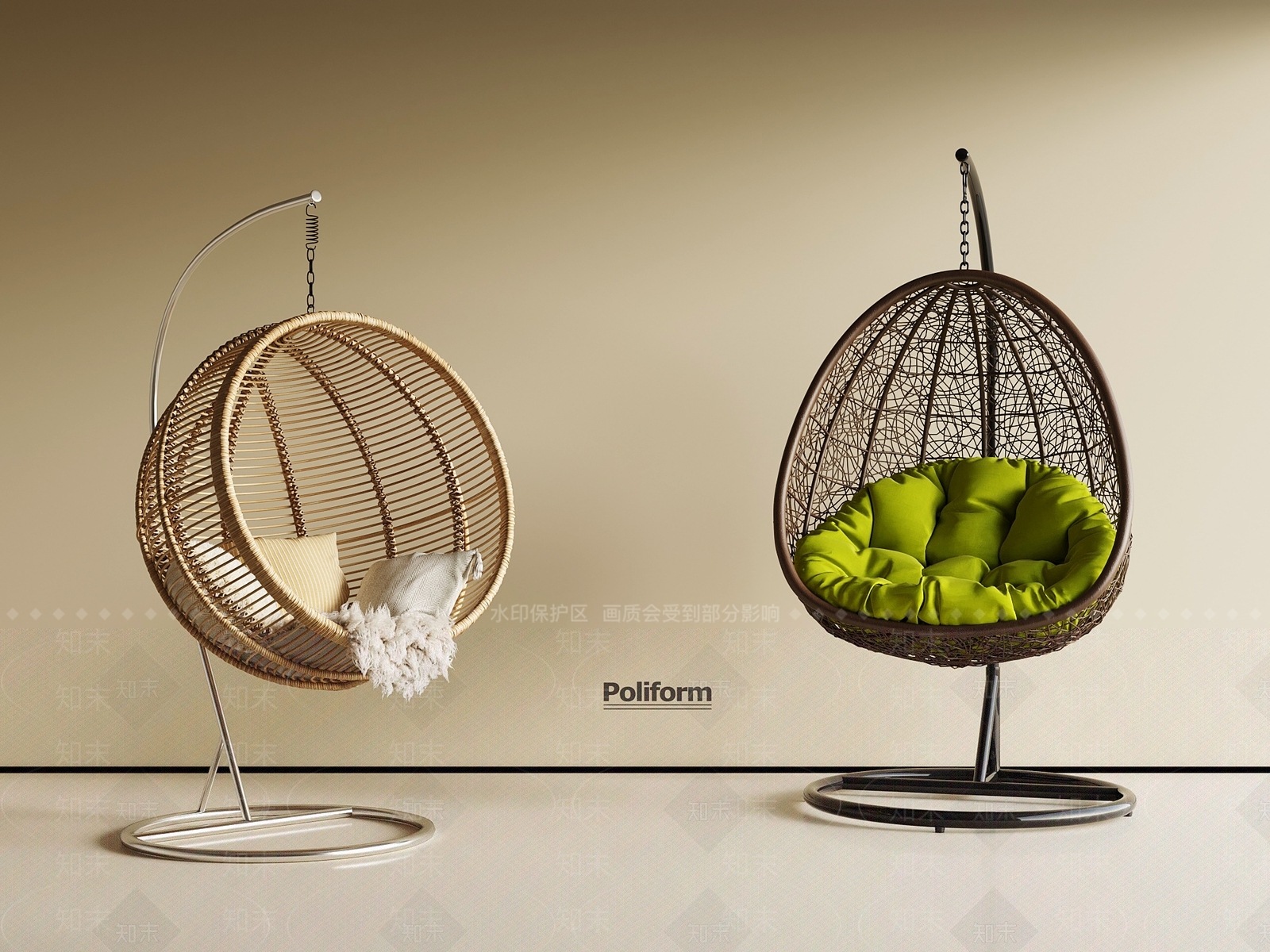 现代吊椅SU模型下载【ID:1194941727】