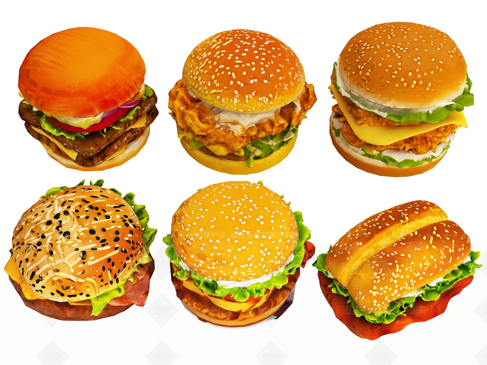 酒水食物3D模型下载【ID:1194943548】