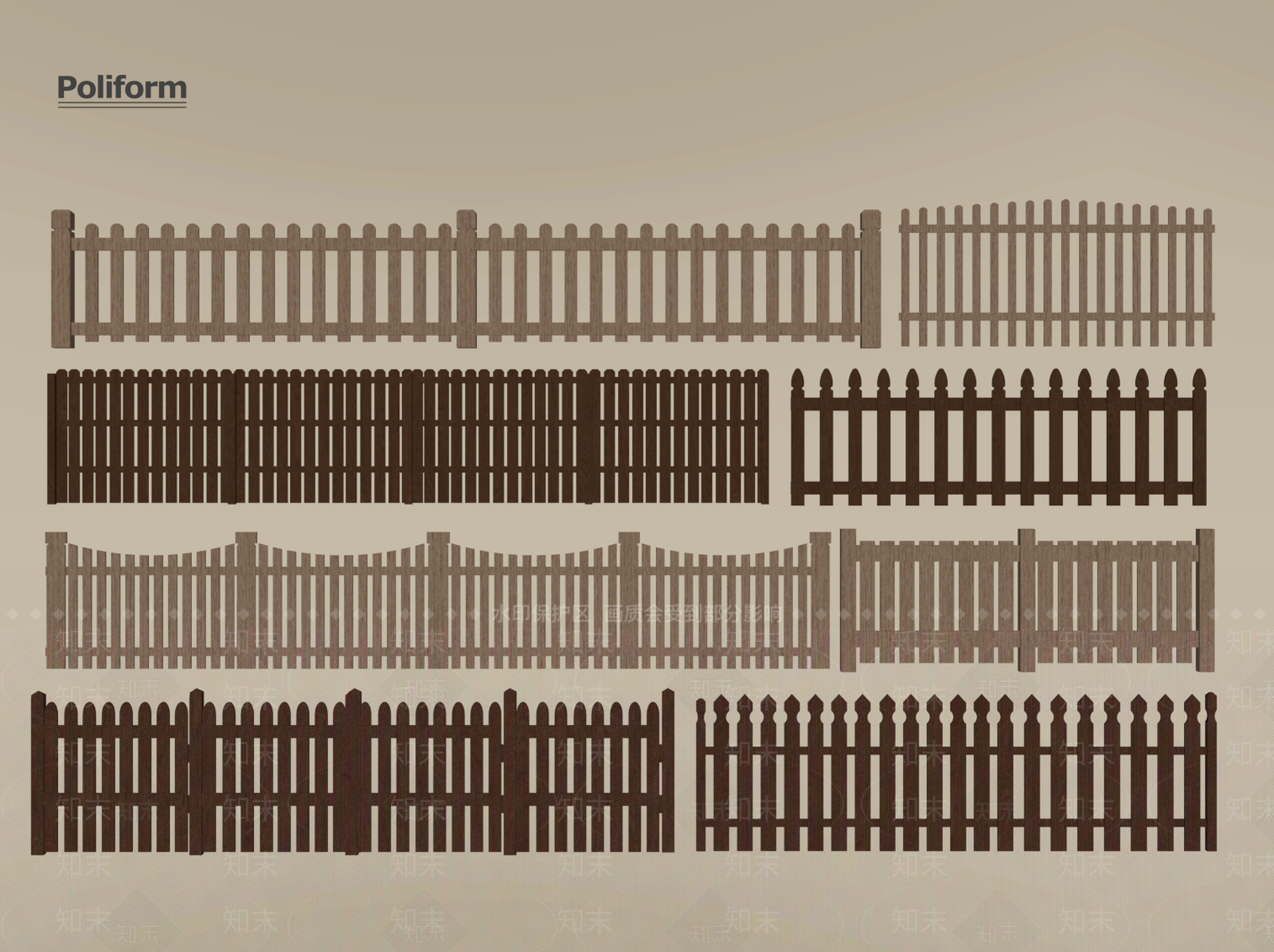 新中式围栏护栏SU模型下载【ID:1194945854】