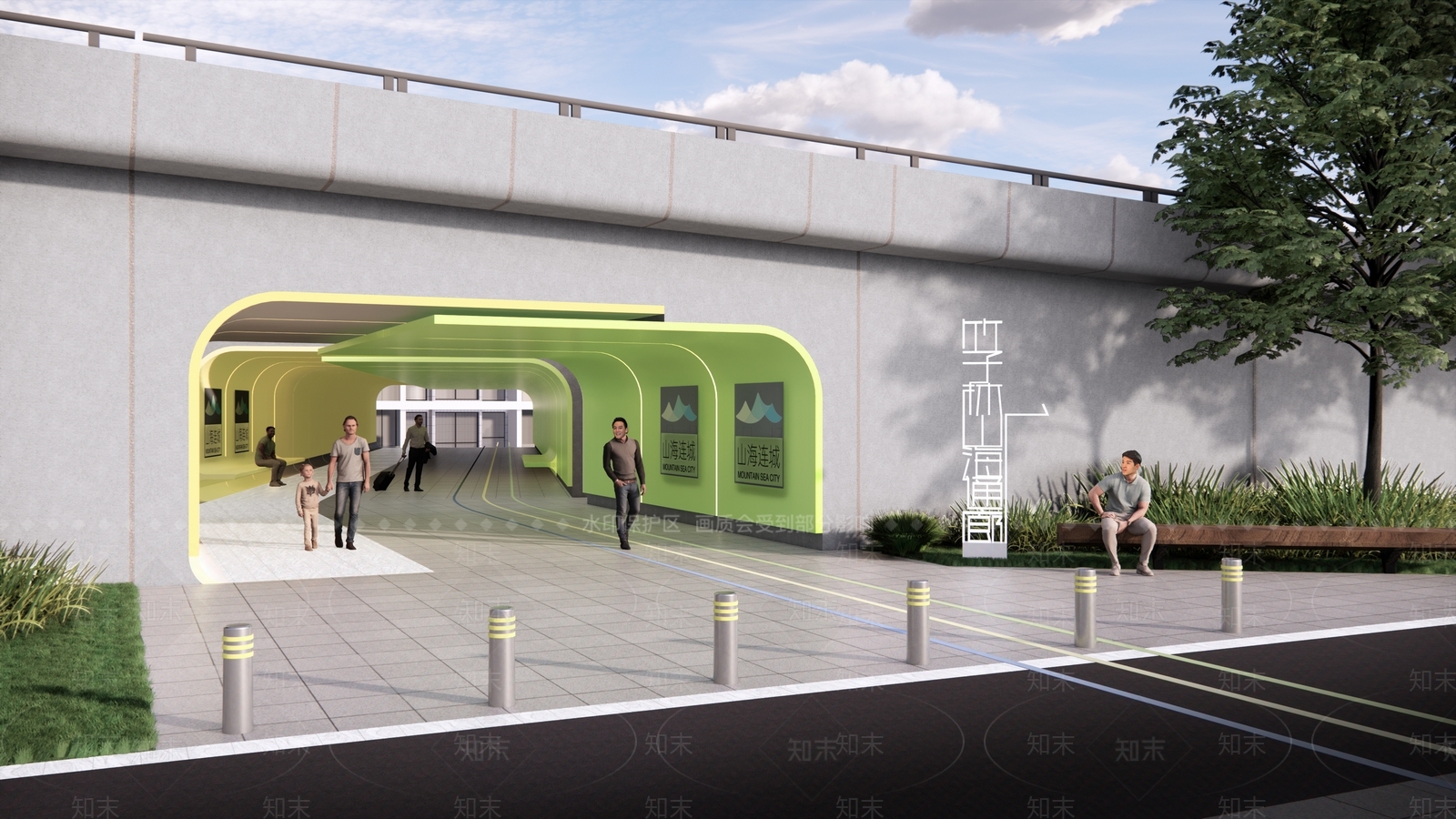 现代道路SU模型下载【ID:1194946646】