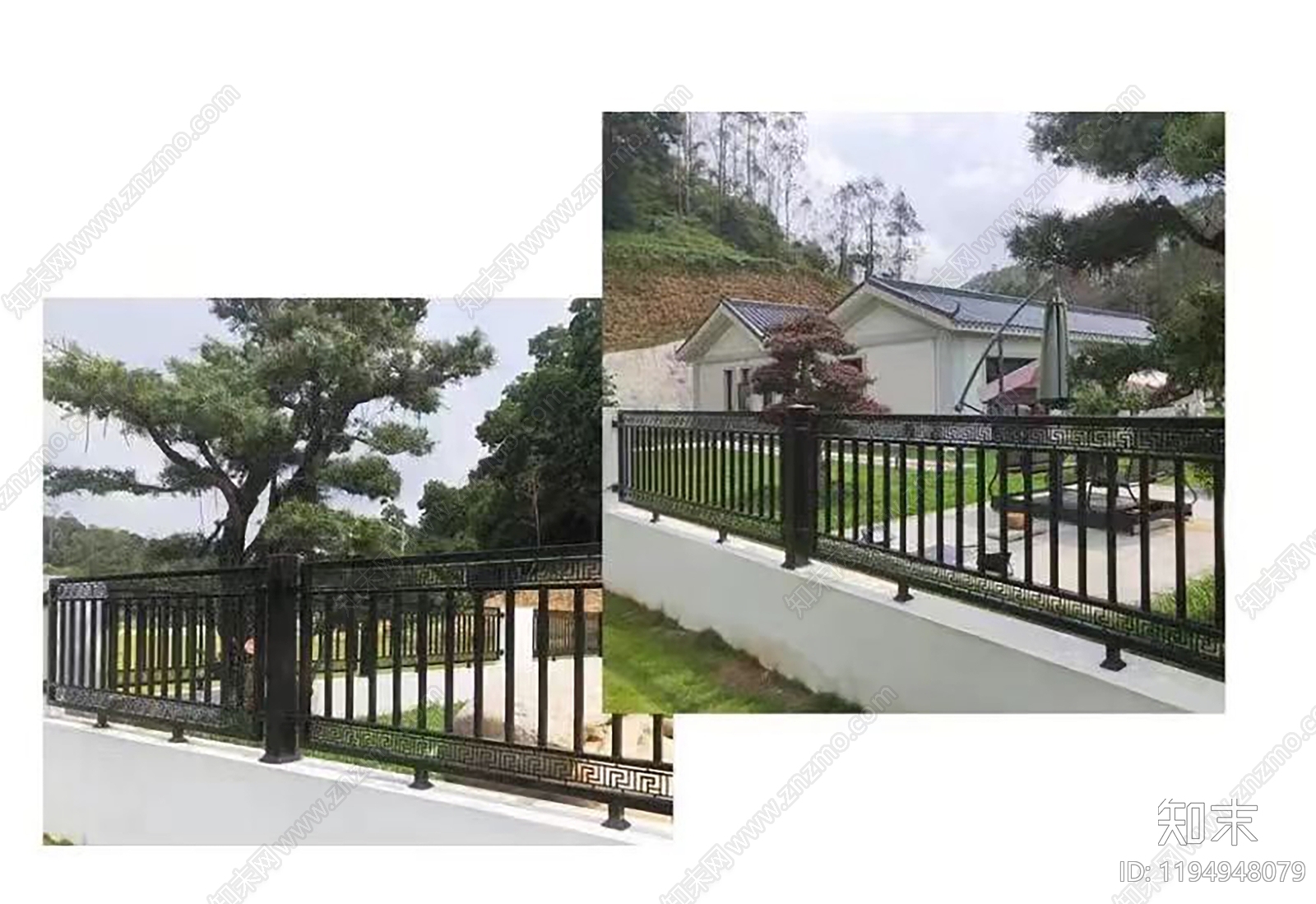 新中式围墙施工图下载【ID:1194948079】