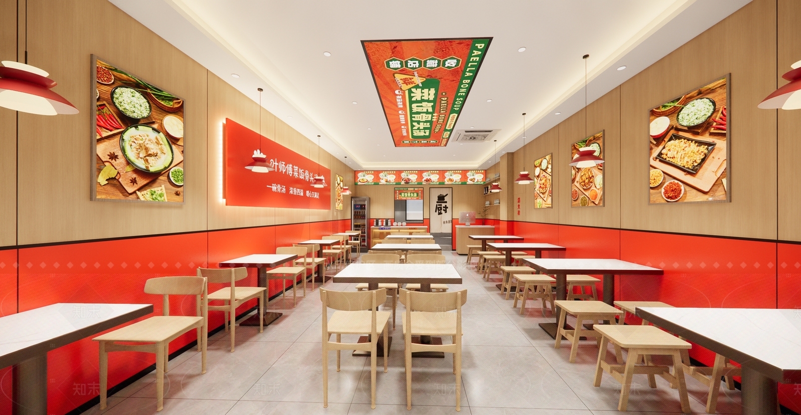 现代中餐厅SU模型下载【ID:1215967460】
