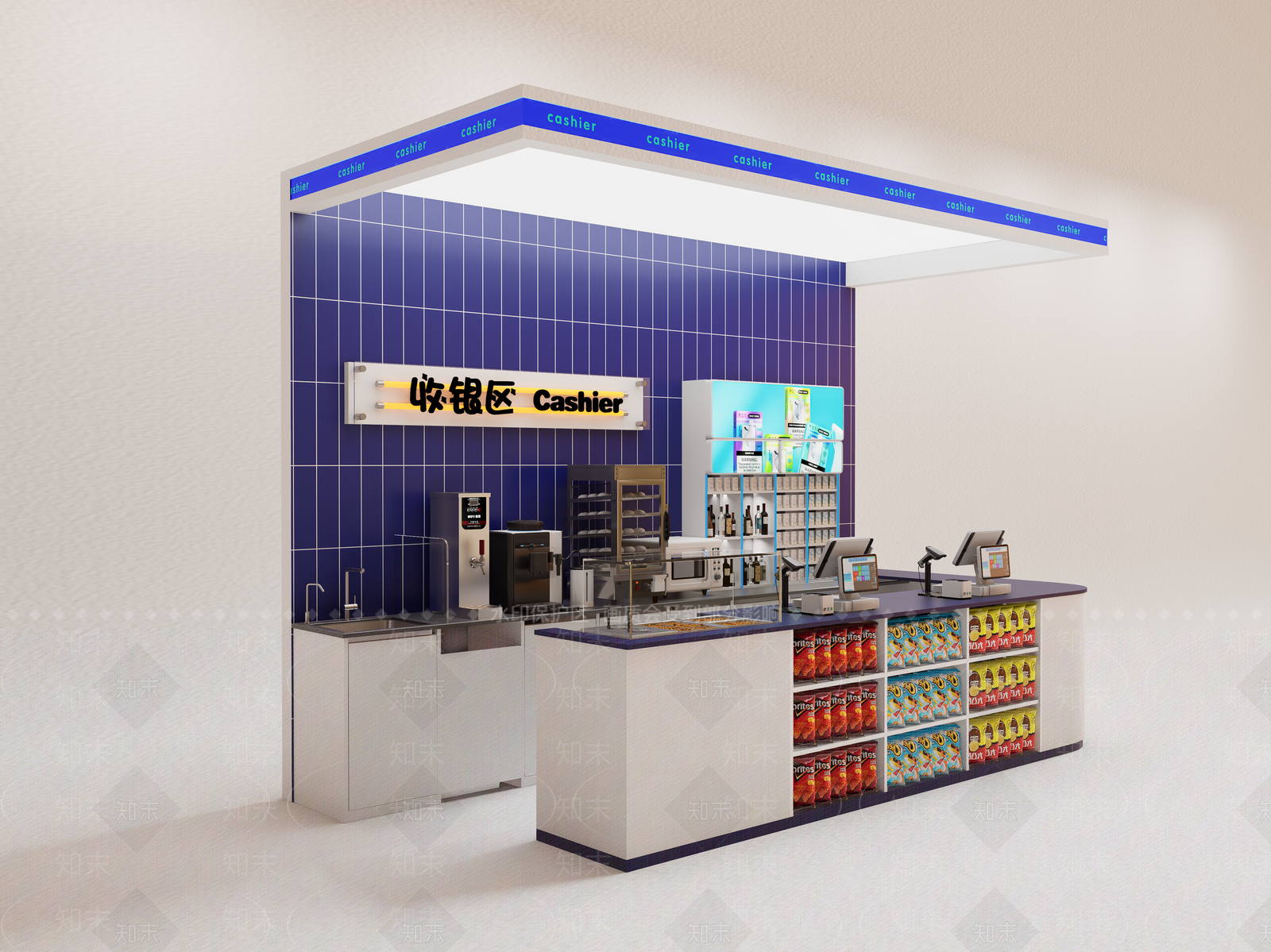 现代便利店SU模型下载【ID:1194957045】