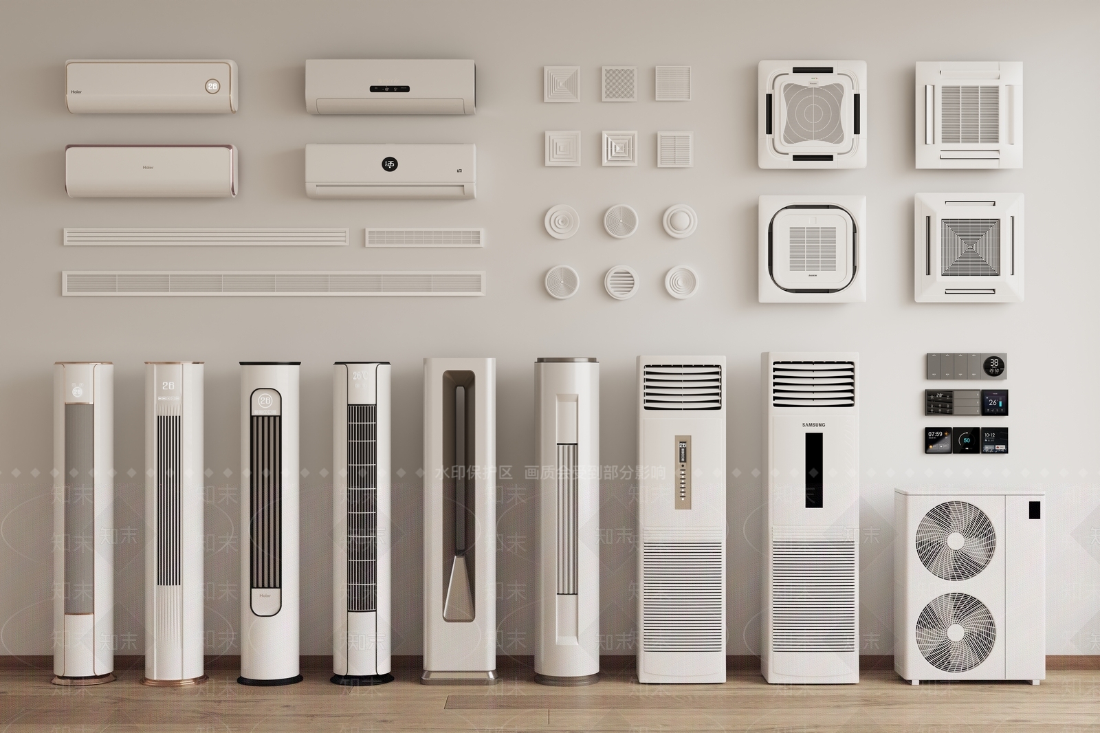 空调3D模型下载【ID:1194956233】