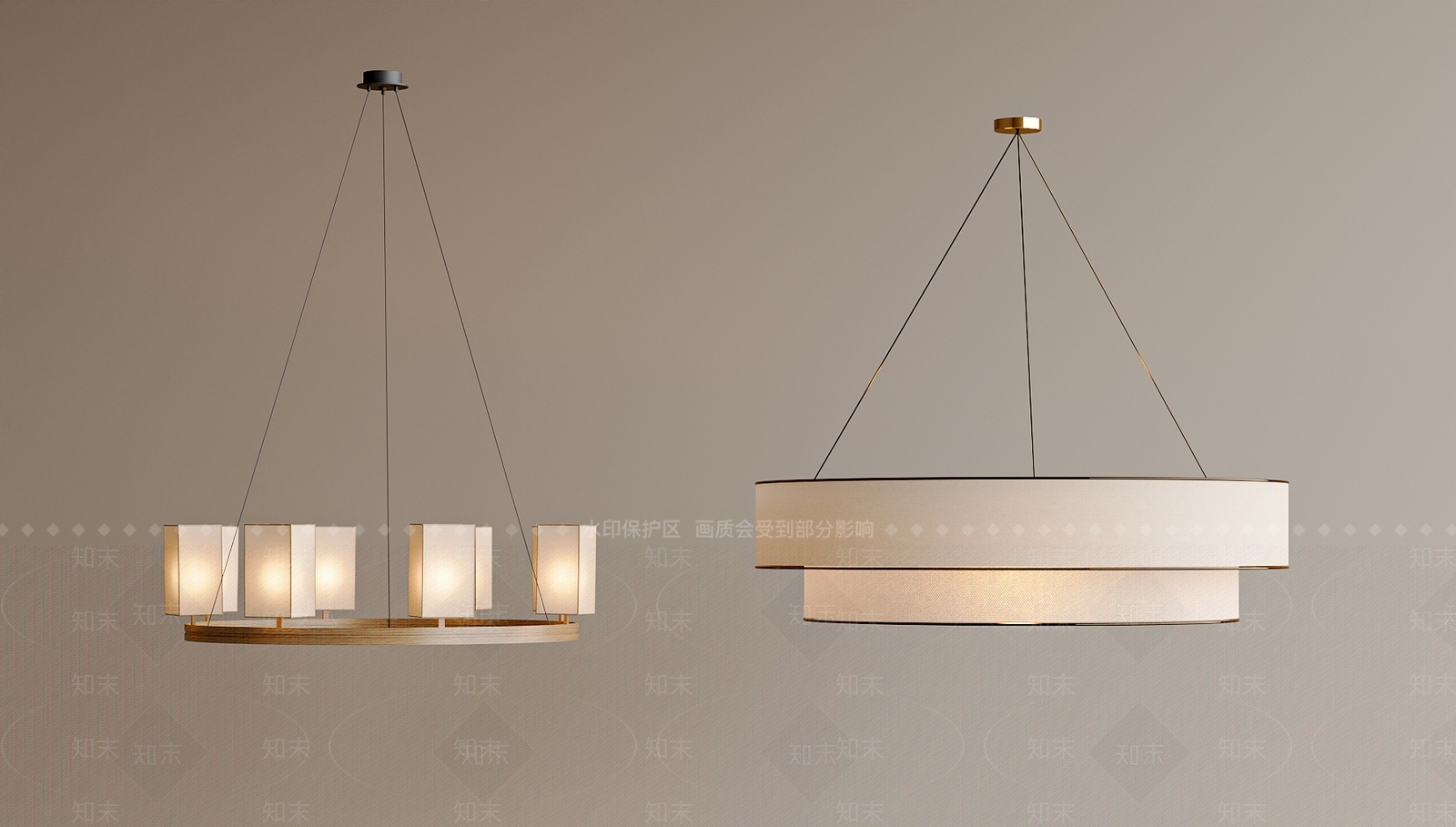 新中式中式吊灯3D模型下载【ID:1194963774】