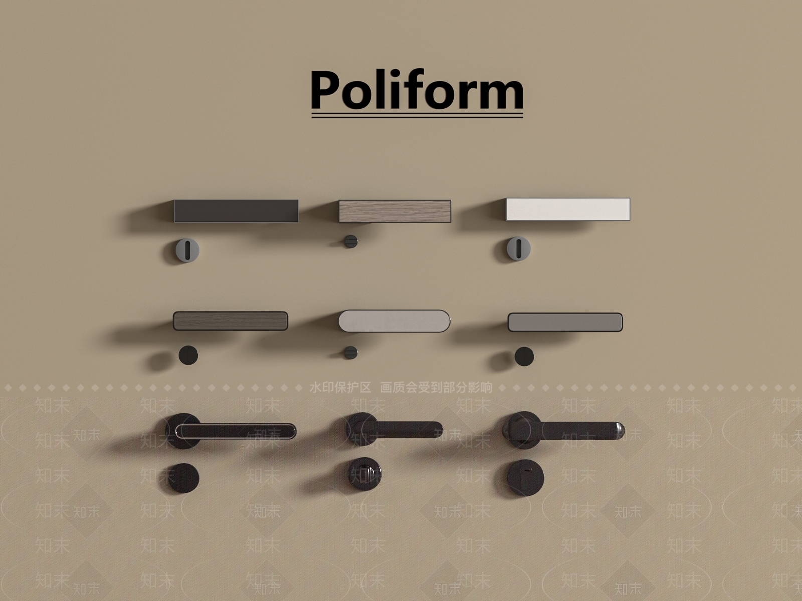 现代门把手SU模型下载【ID:1194964707】