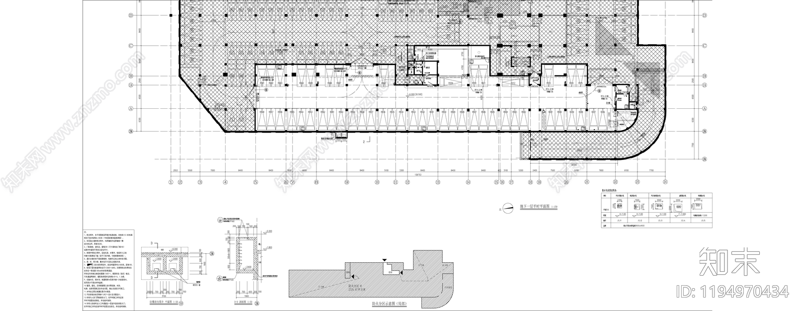 现代学校建筑cad施工图下载【ID:1194970434】