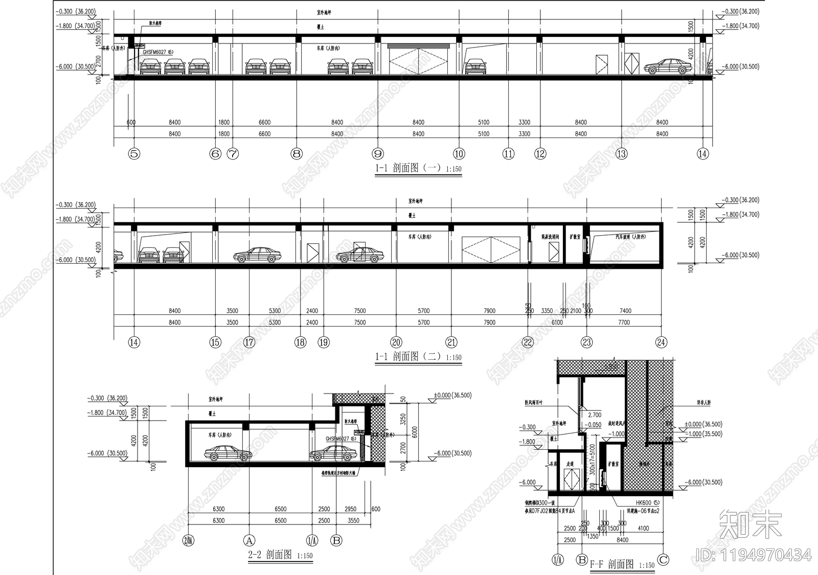 现代学校建筑cad施工图下载【ID:1194970434】
