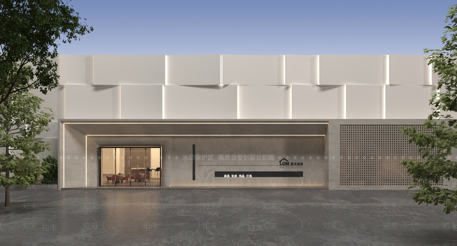 现代艺术风格建筑3D模型下载【ID:1194972610】