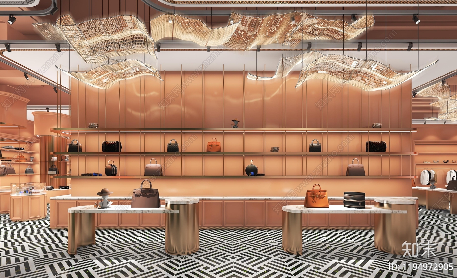 珠宝店cad施工图下载【ID:1194972905】