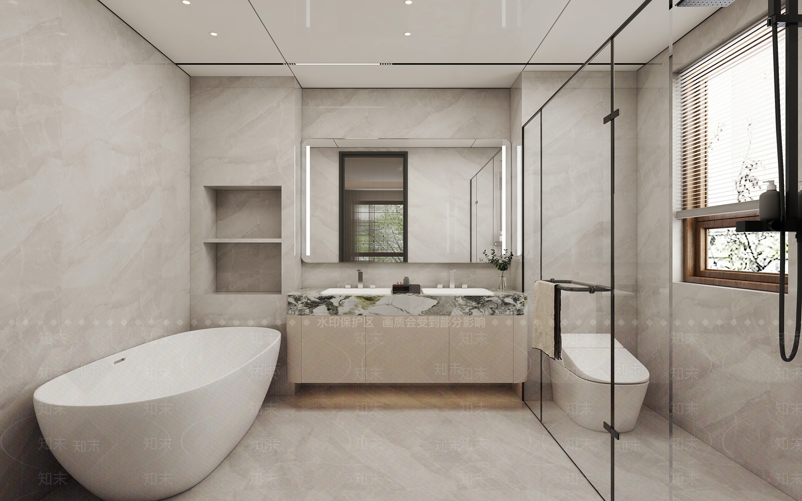 现代卫生间3D模型下载【ID:1194979785】