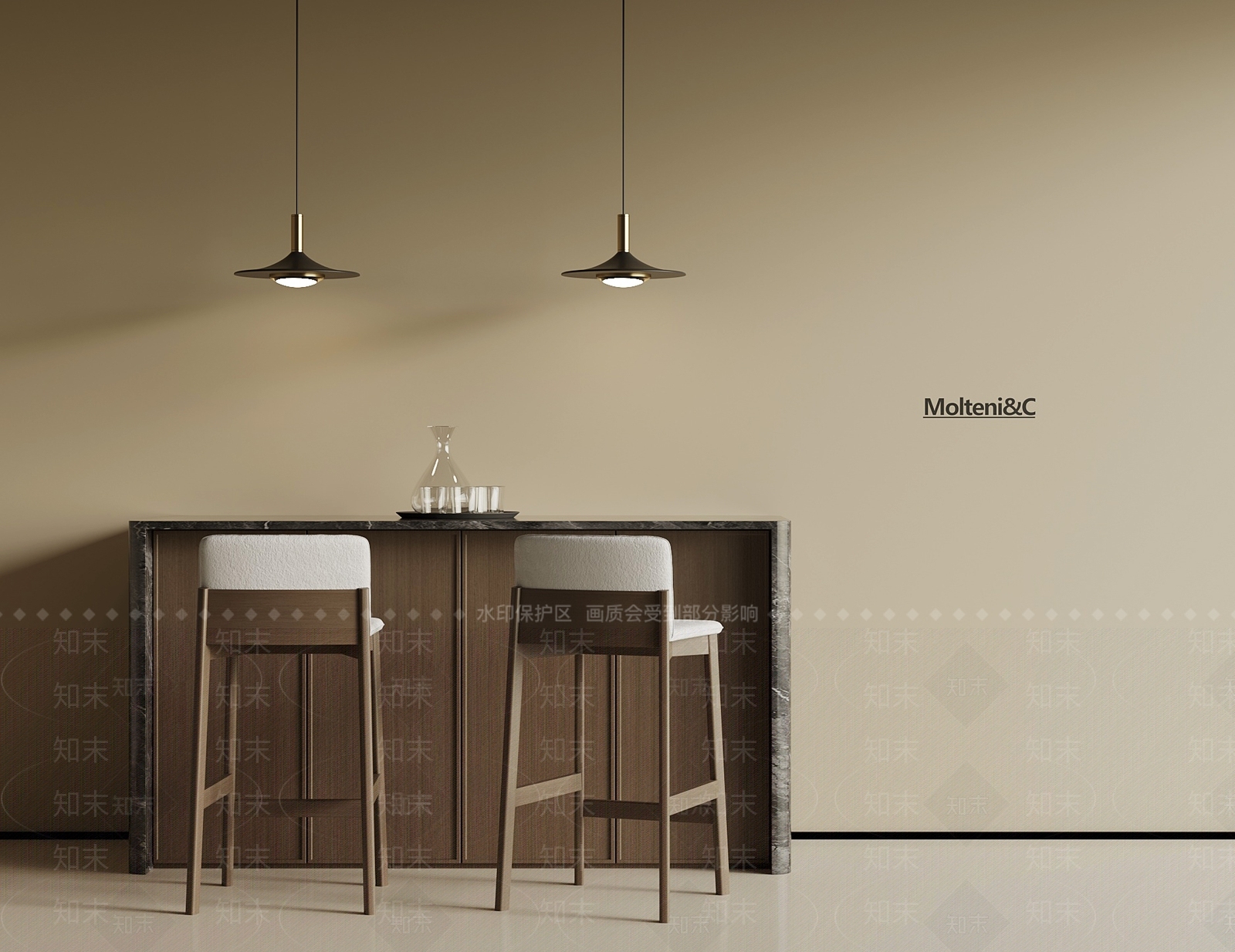 现代意式吧台3D模型下载【ID:1194981563】