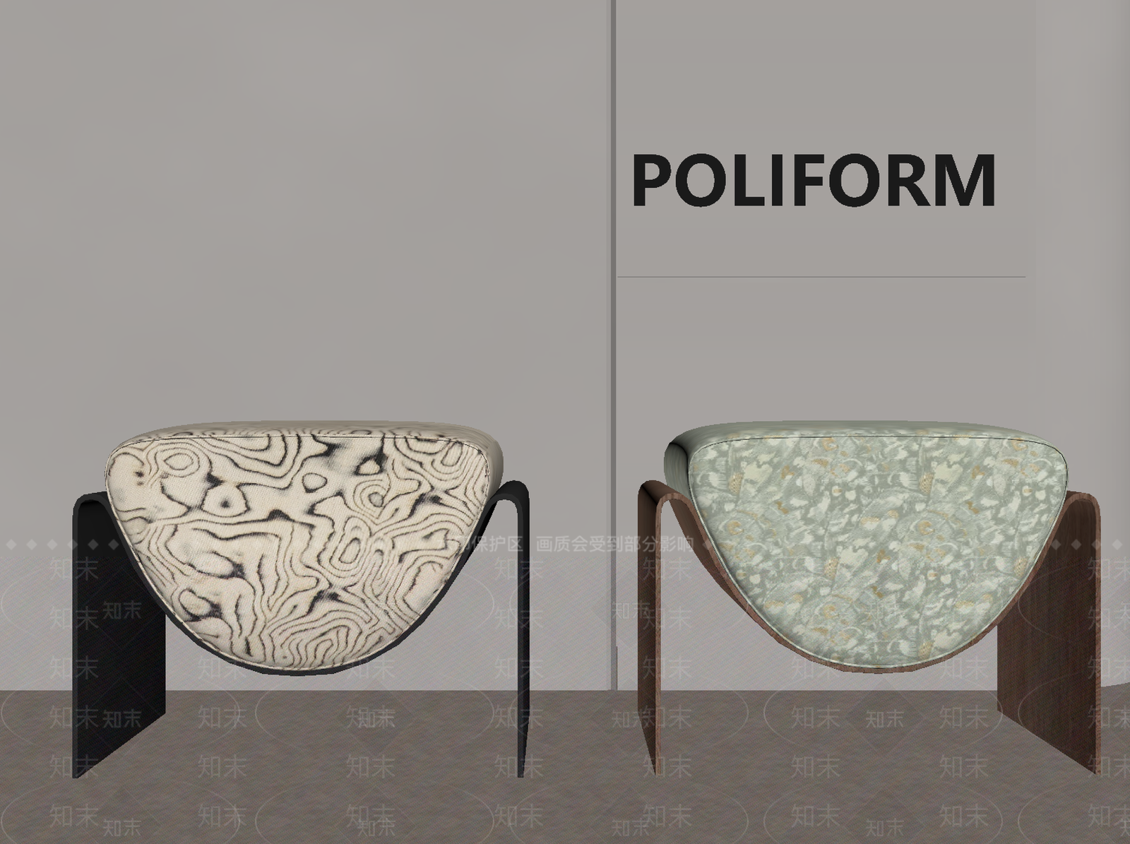 法式中古沙发凳SU模型下载【ID:1194985027】