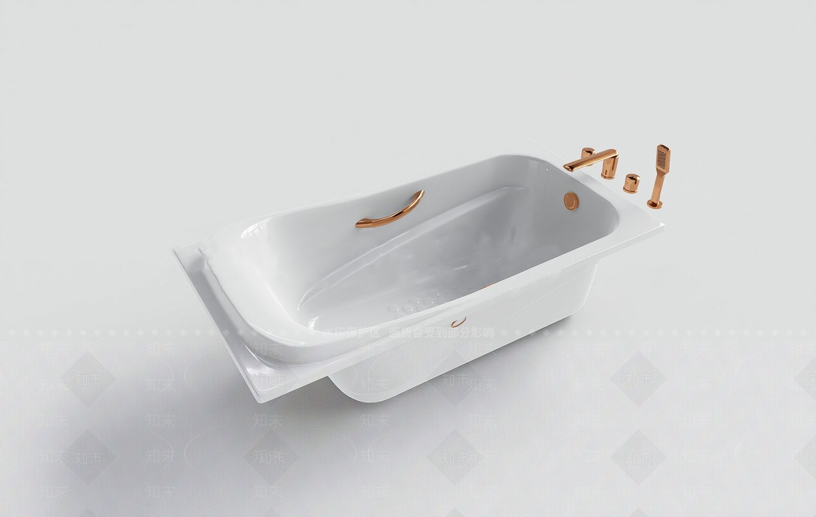 浴缸SU模型草图