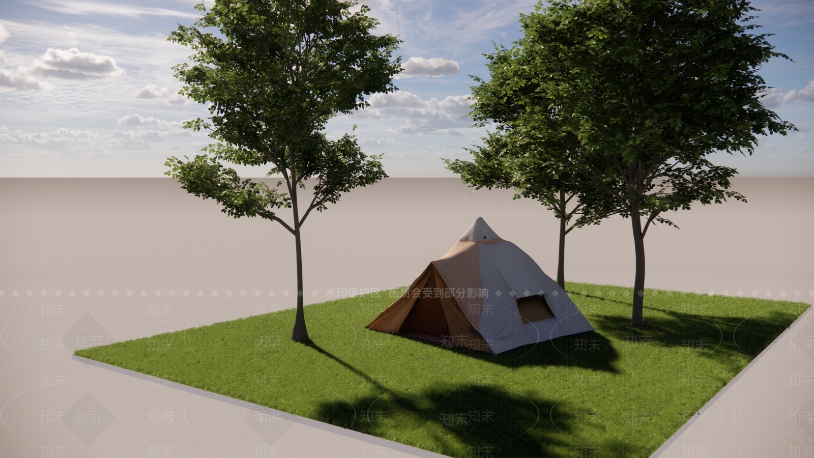 帐篷SU模型下载【ID:1194988510】