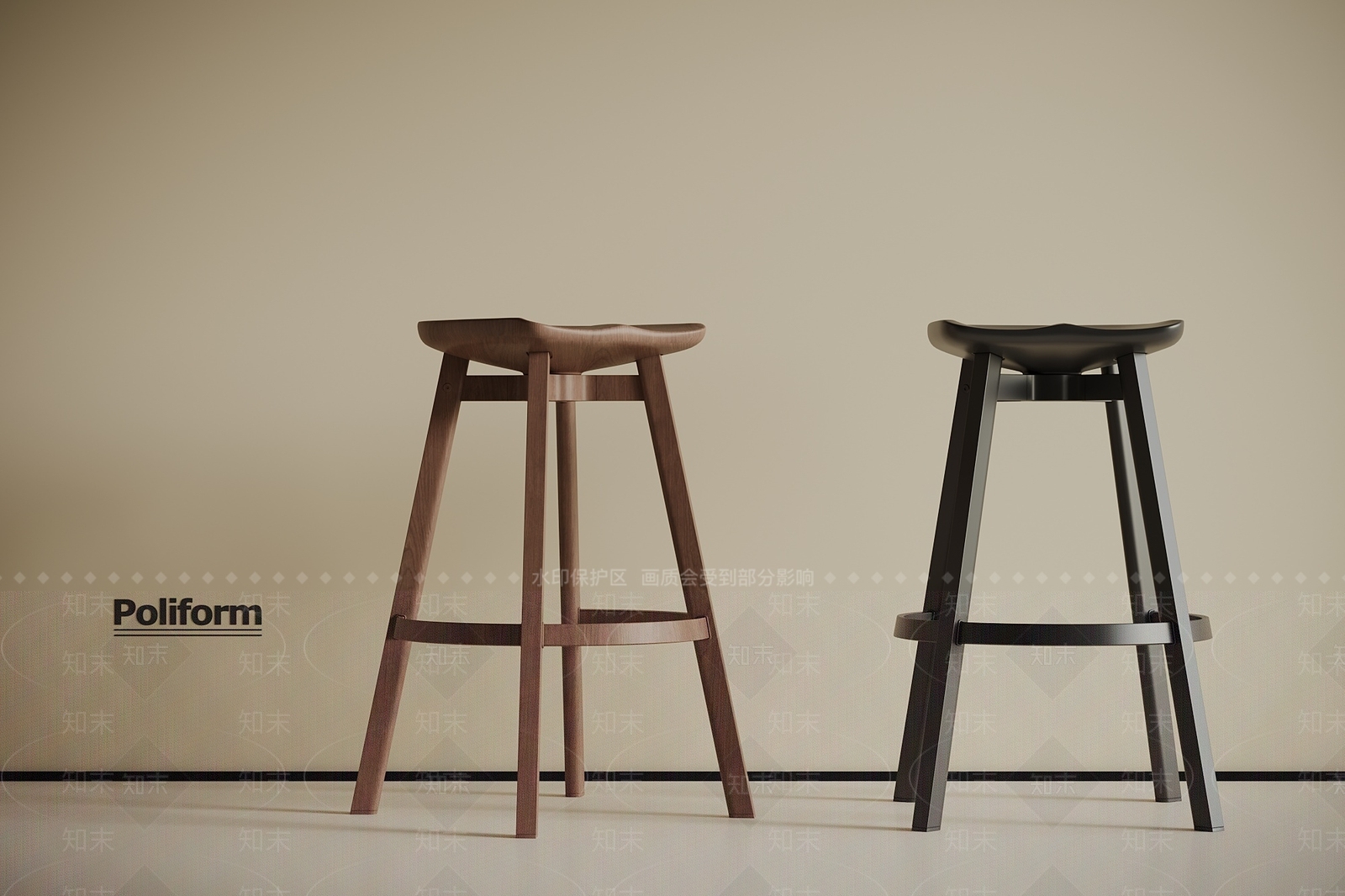 中古吧凳SU模型下载【ID:1194990735】