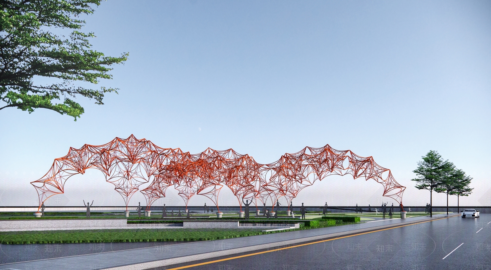 现代其他景观小建筑SU模型下载【ID:1194991936】