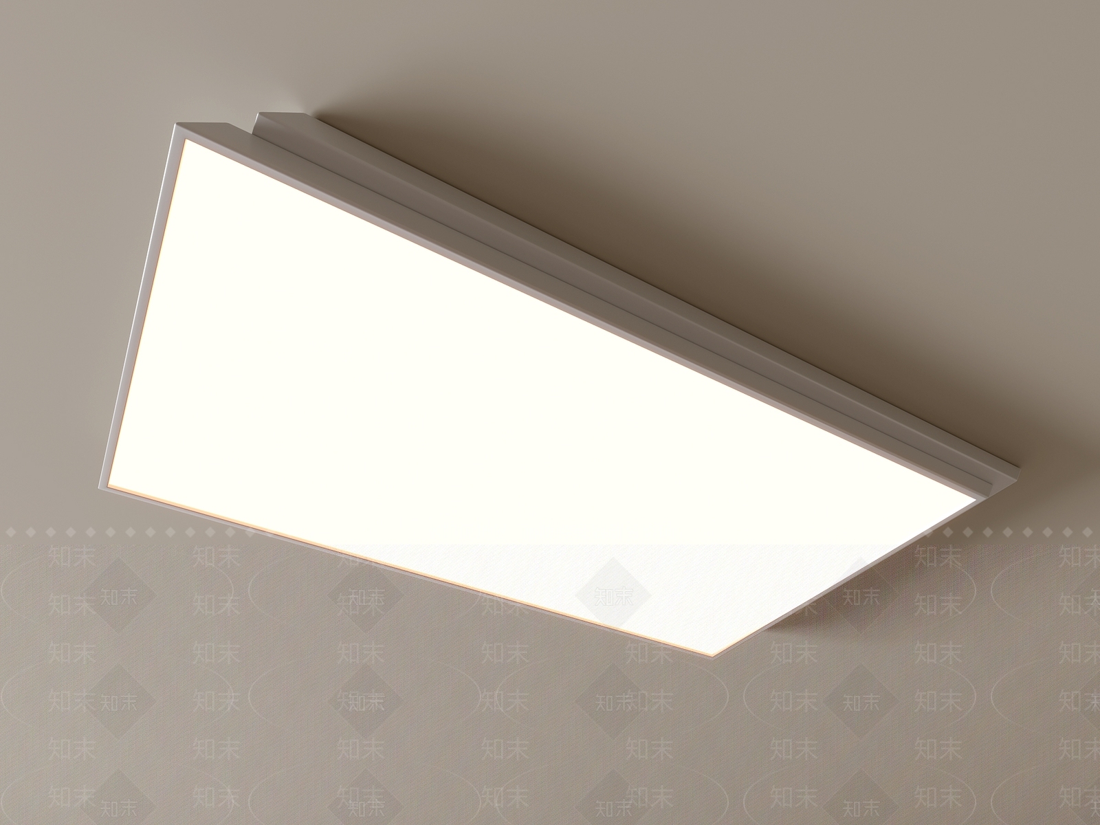 现代吸顶灯3D模型下载【ID:1195011930】