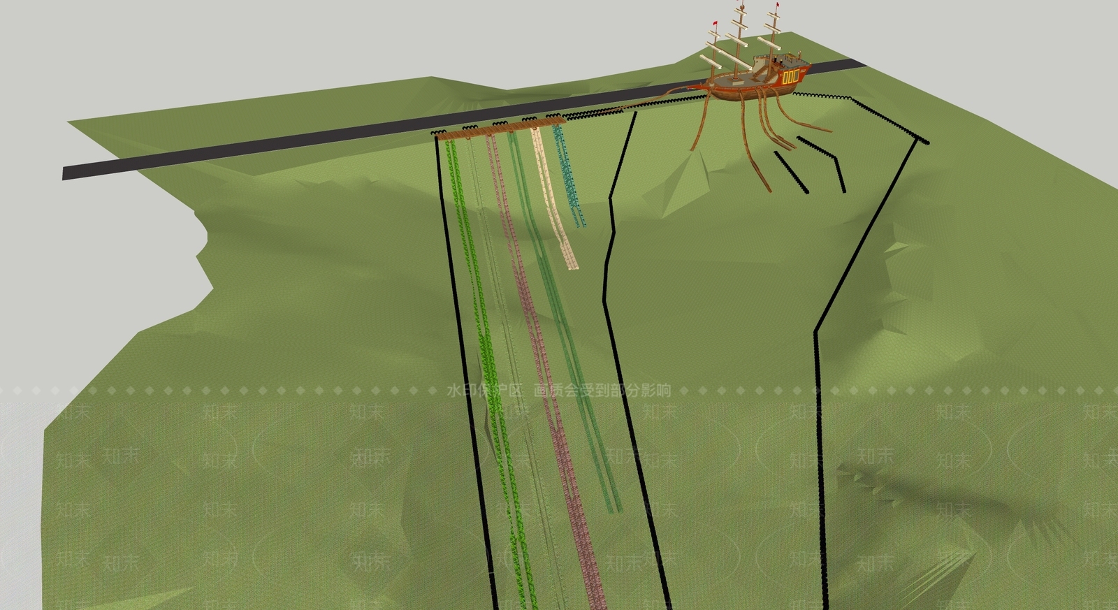 现代儿童游乐区SU模型下载【ID:1194994446】