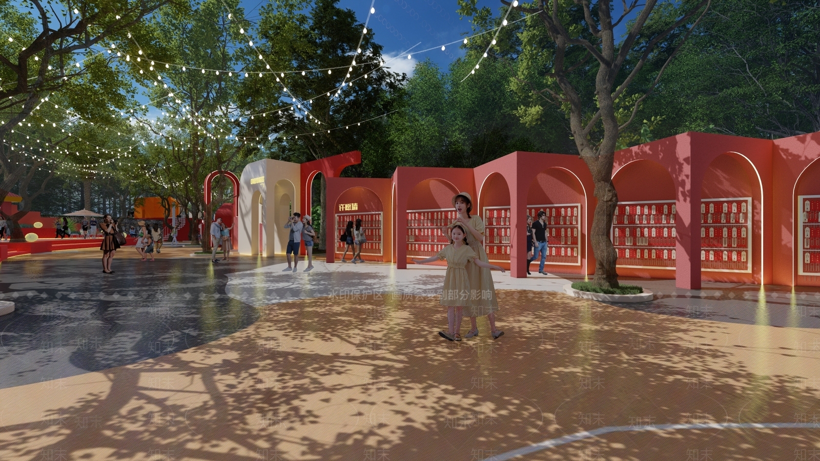 欧式奶油廊架SU模型下载【ID:1194995746】