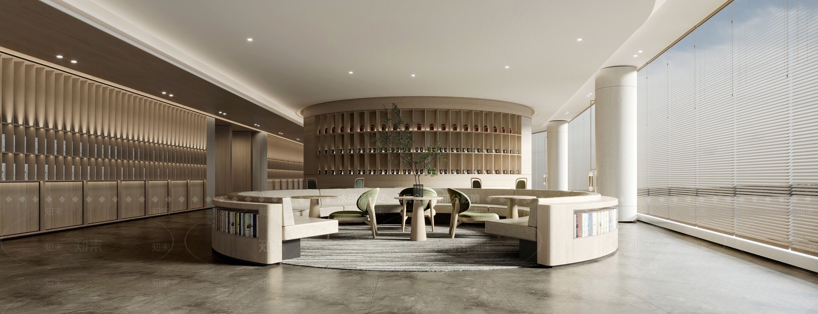 现代图书馆SU模型下载【ID:1194996915】