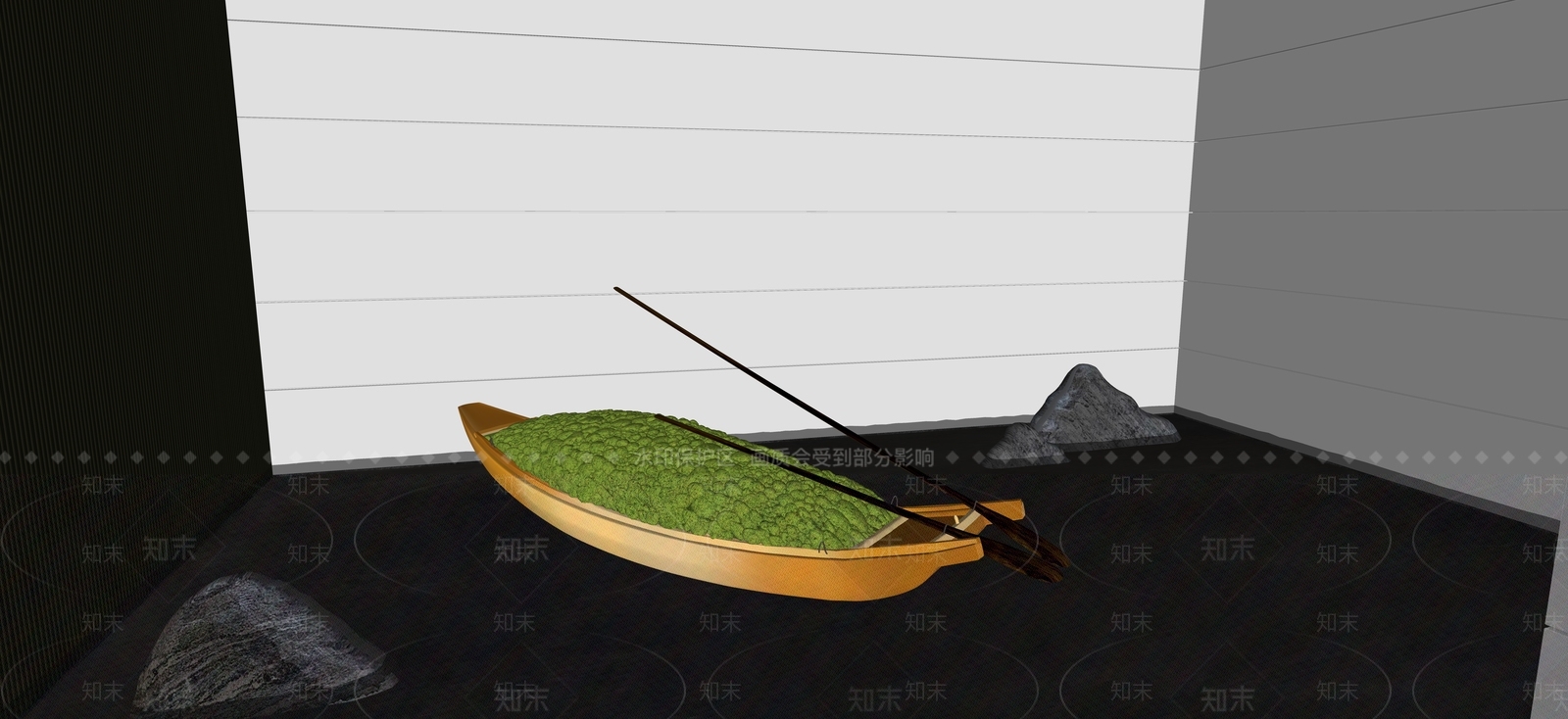 现代雕塑小品SU模型下载【ID:1194997402】