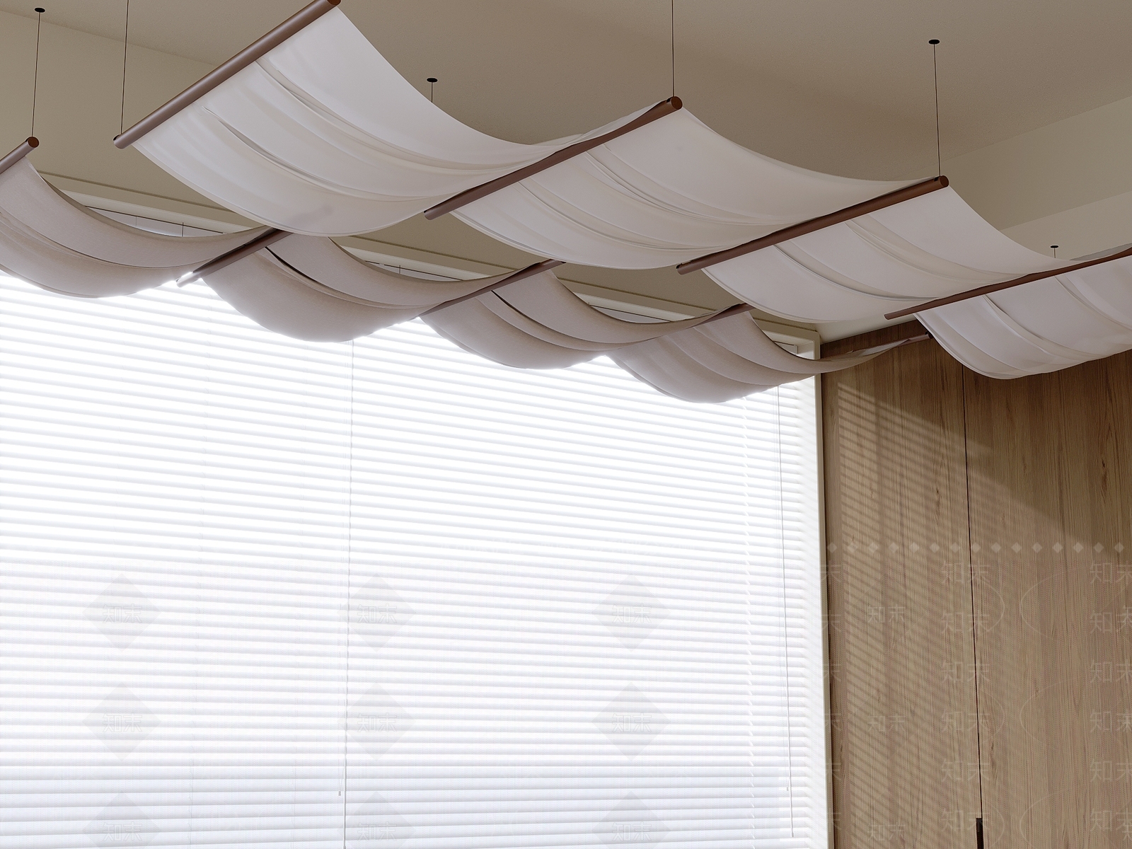 中式吊顶3D模型下载【ID:1195001349】