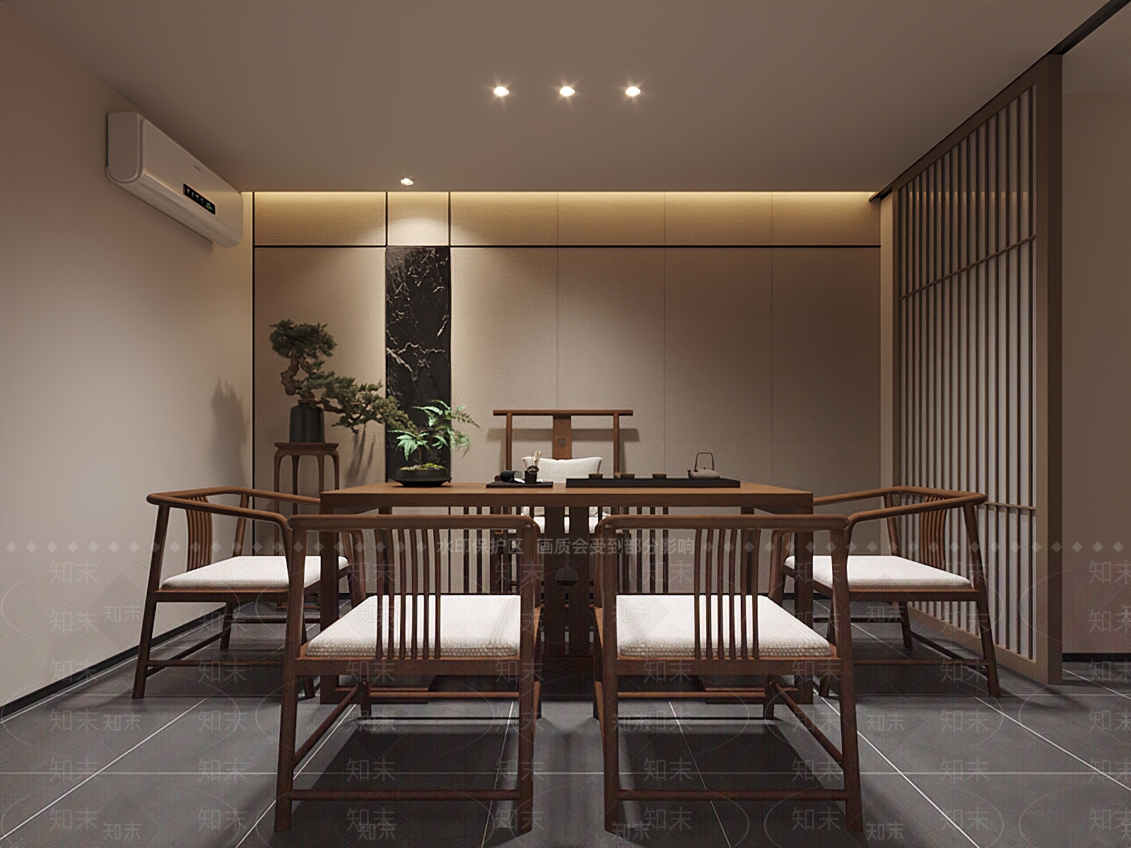 新中式茶叶店3D模型下载【ID:1195004204】