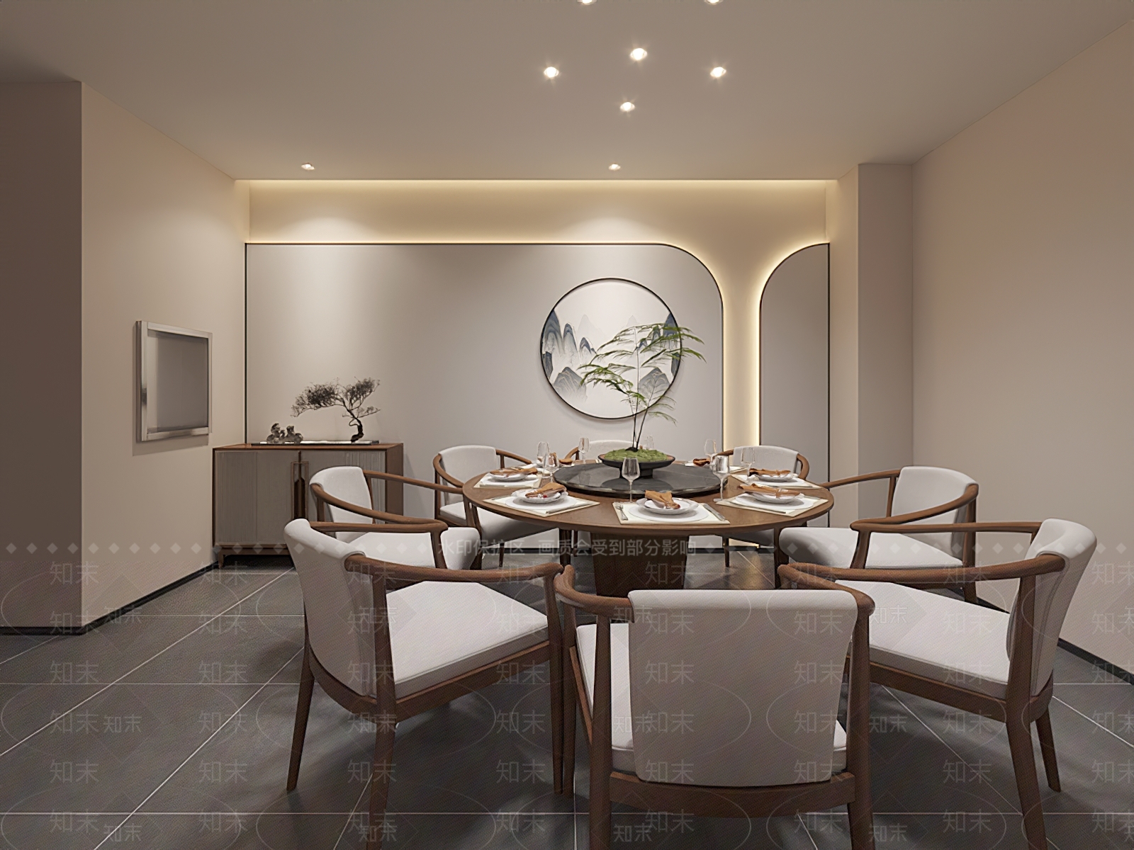新中式茶叶店3D模型下载【ID:1195004204】