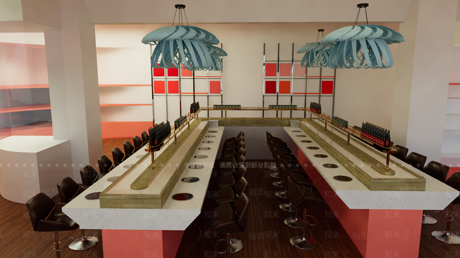 现代餐饮建筑SU模型下载【ID:1195094741】