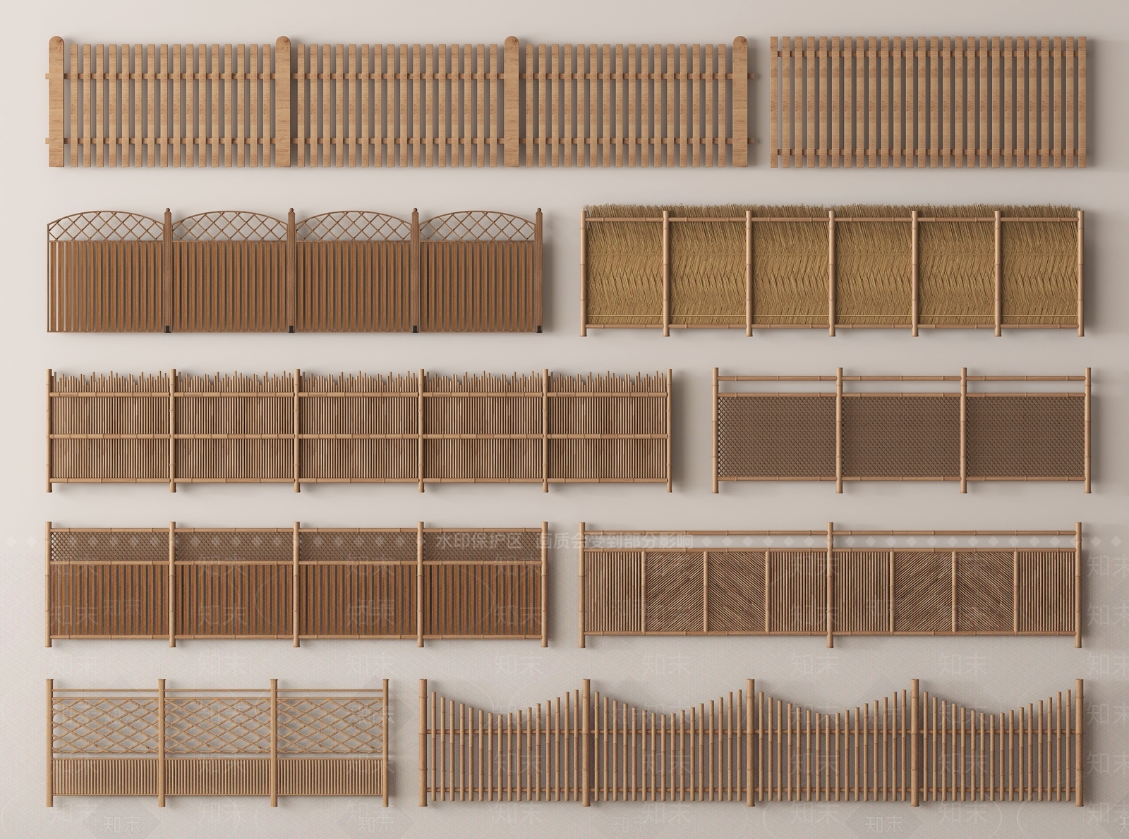 现代栅栏SU模型下载【ID:1195012920】