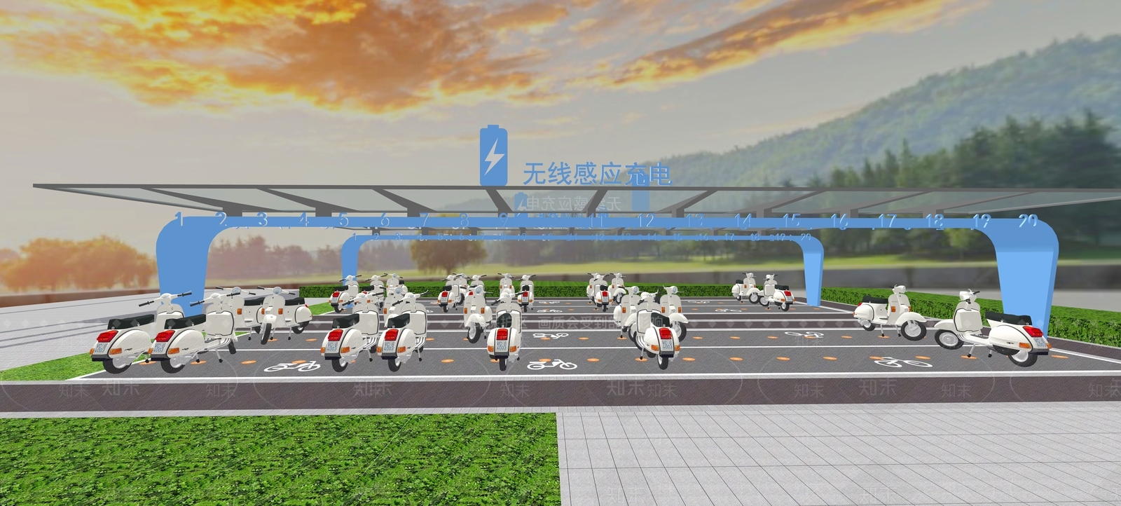 充电桩SU模型下载【ID:1195013648】