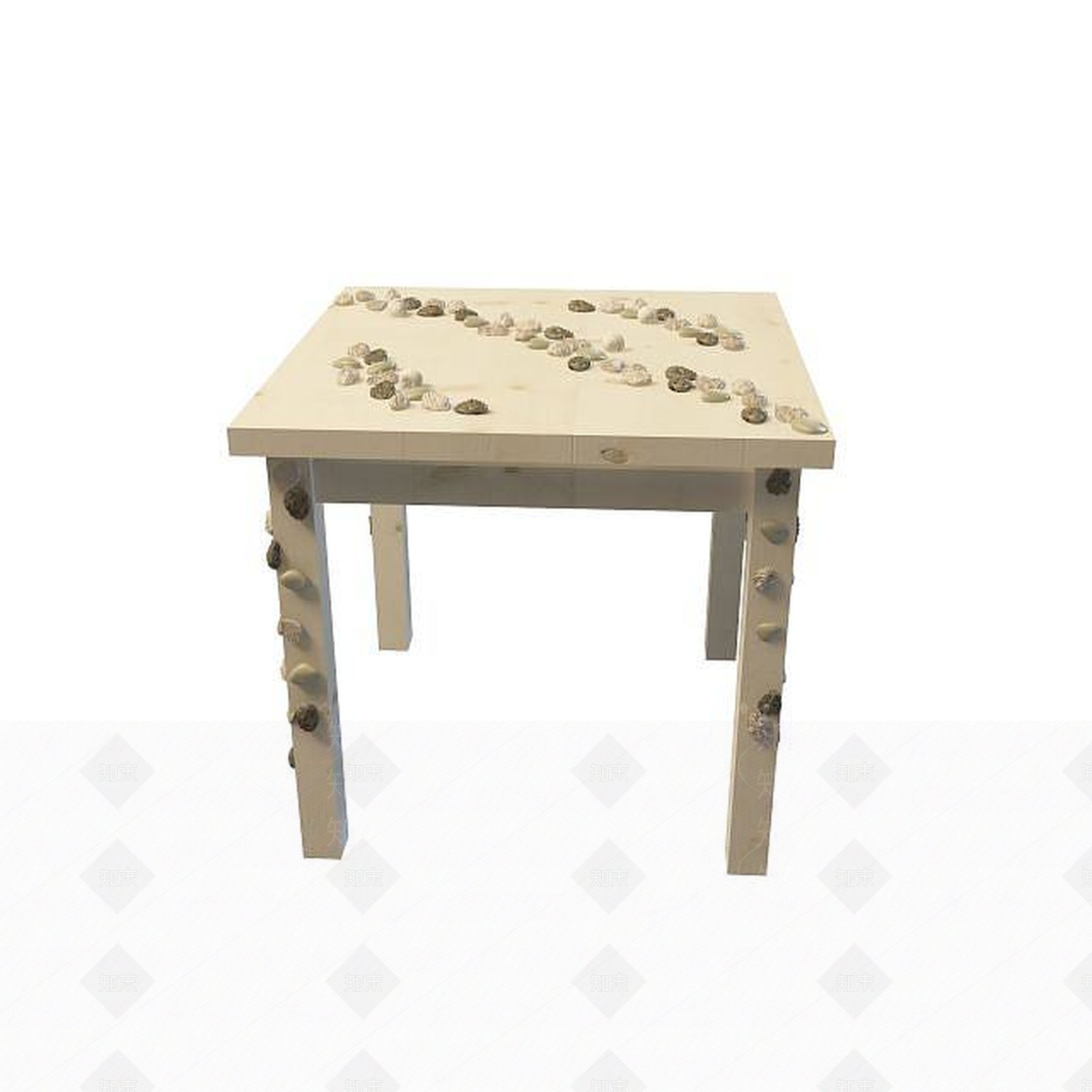 现代艺术桌子3D模型下载【ID:1195025805】