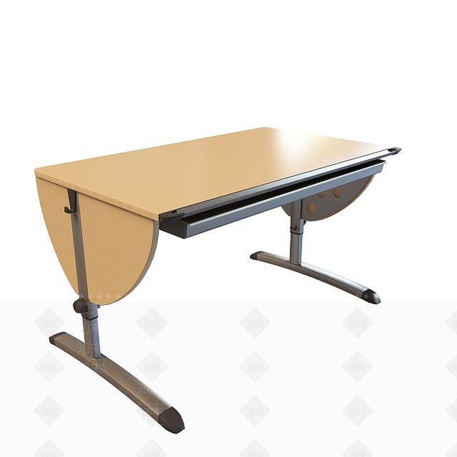 现代课桌3D模型下载【ID:1195027803】