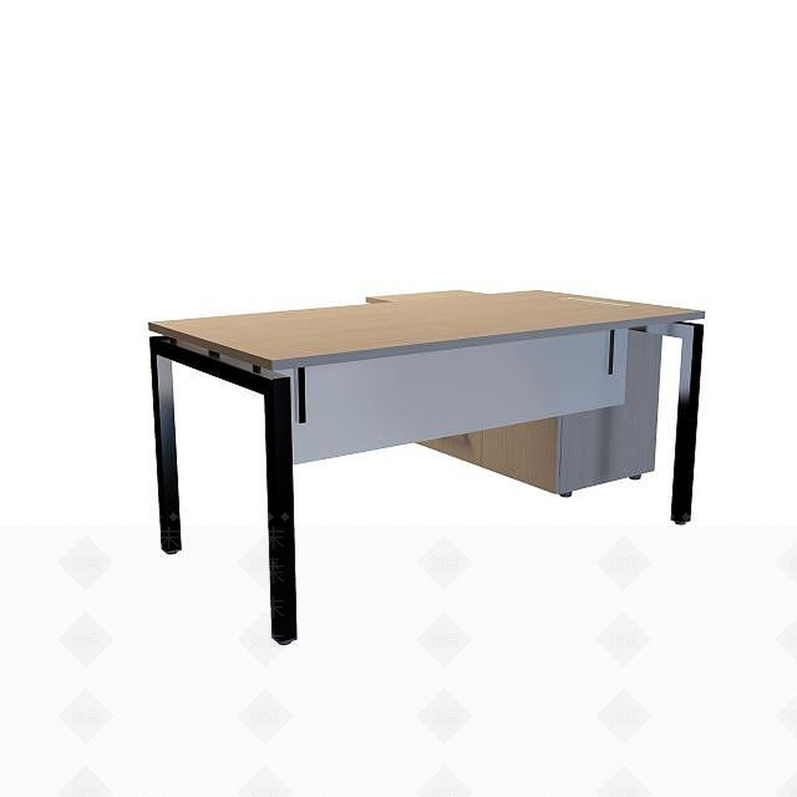 现代办公桌3D模型下载【ID:1195028744】