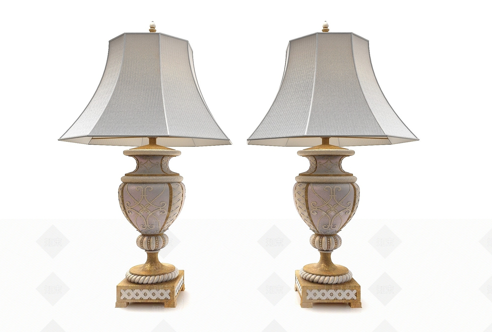 现代风格台灯3D模型下载【ID:1195031603】