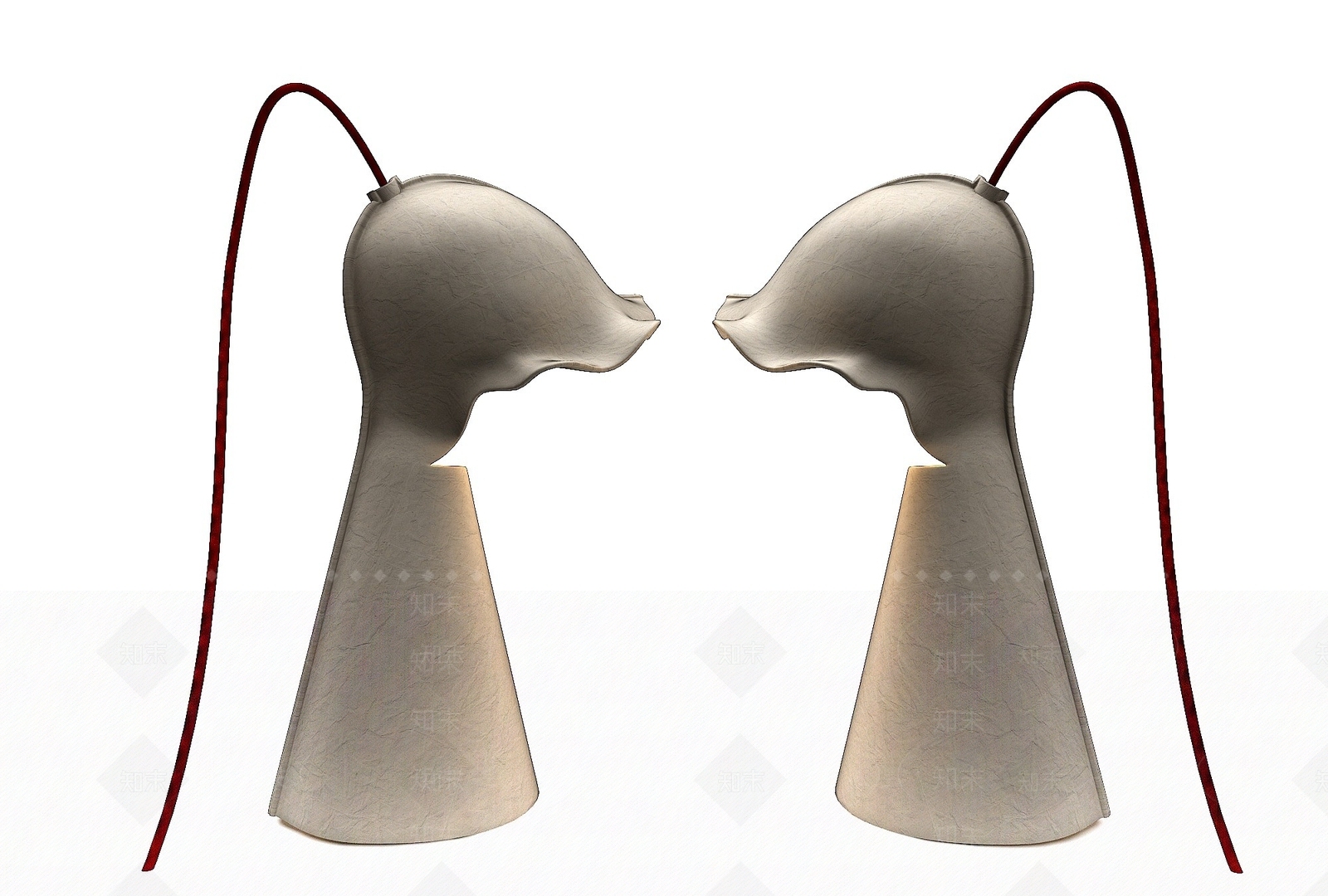 现代风格台灯3D模型下载【ID:1195031701】