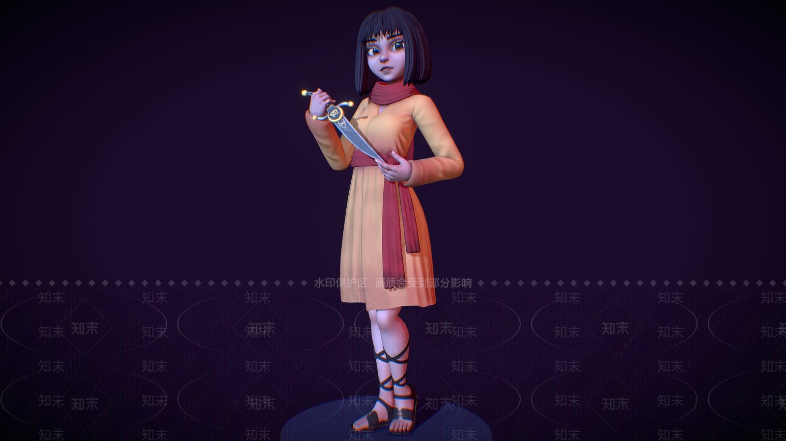 女人3D模型下载【ID:1195031976】