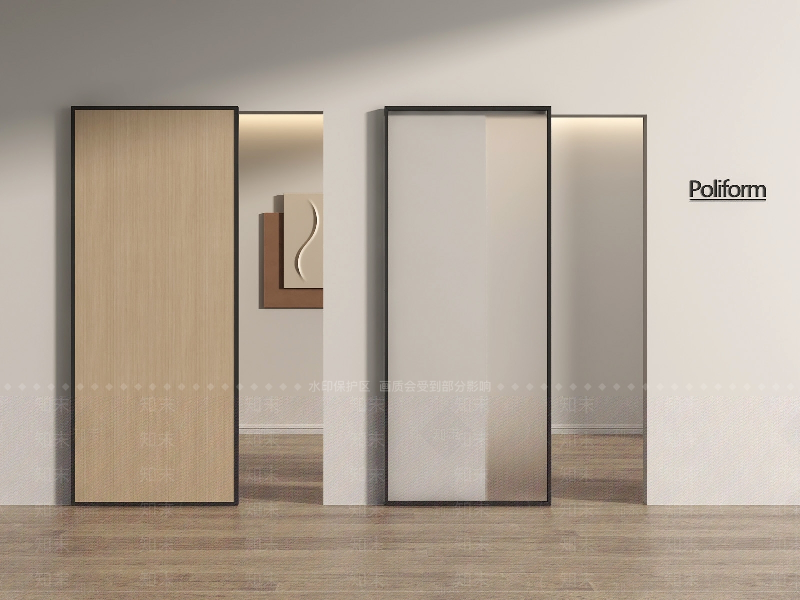 现代推拉门SU模型下载【ID:1195032948】