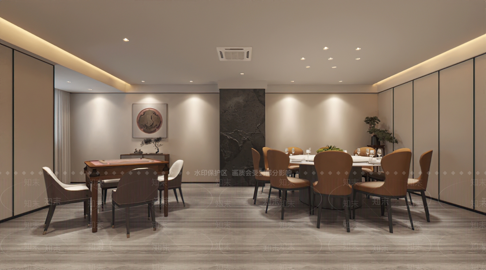 新中式包厢3D模型下载【ID:1195032779】