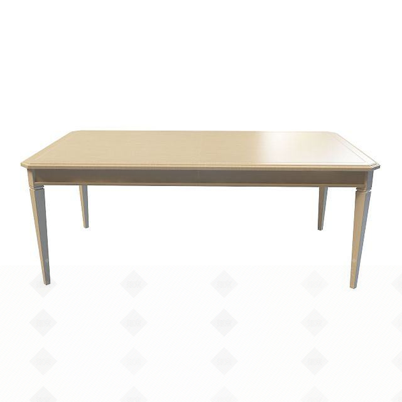 现代时尚实木桌3D模型下载【ID:1195035851】