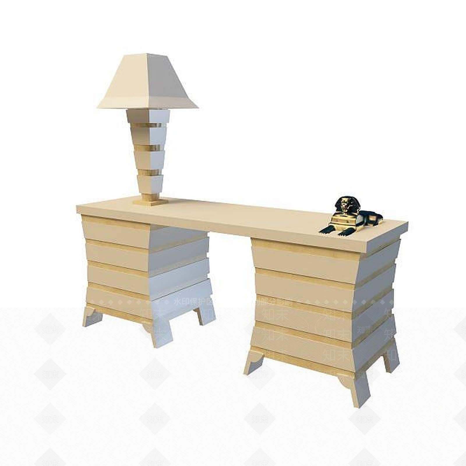 现代卧室桌子3D模型下载【ID:1195036169】