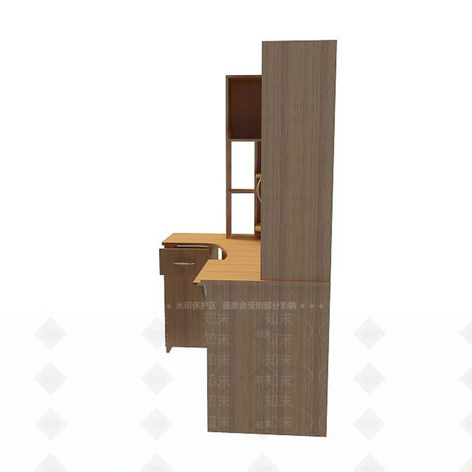 现代电脑桌3D模型下载【ID:1195036550】