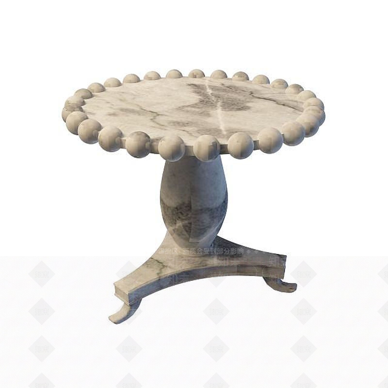 现代石艺桌子3D模型下载【ID:1195037520】