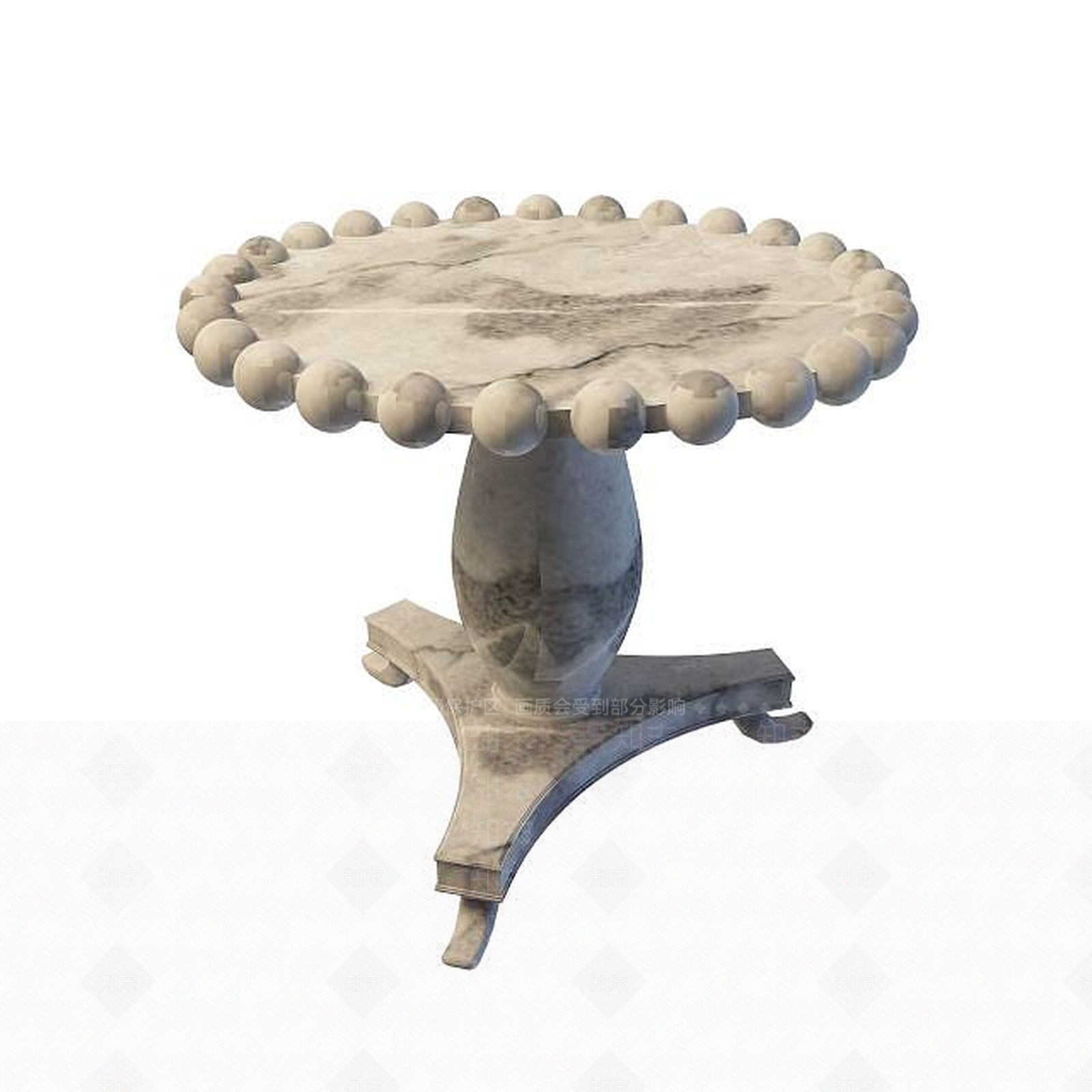 现代石艺桌子3D模型下载【ID:1195037520】