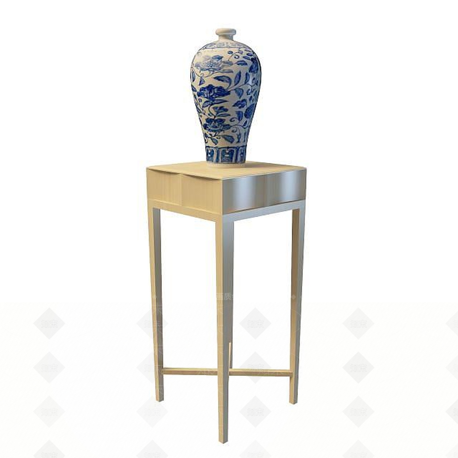 现代简约边几3D模型下载【ID:1195037804】